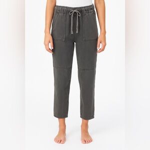 Judith March Washed Gray Utility Jogger Pants